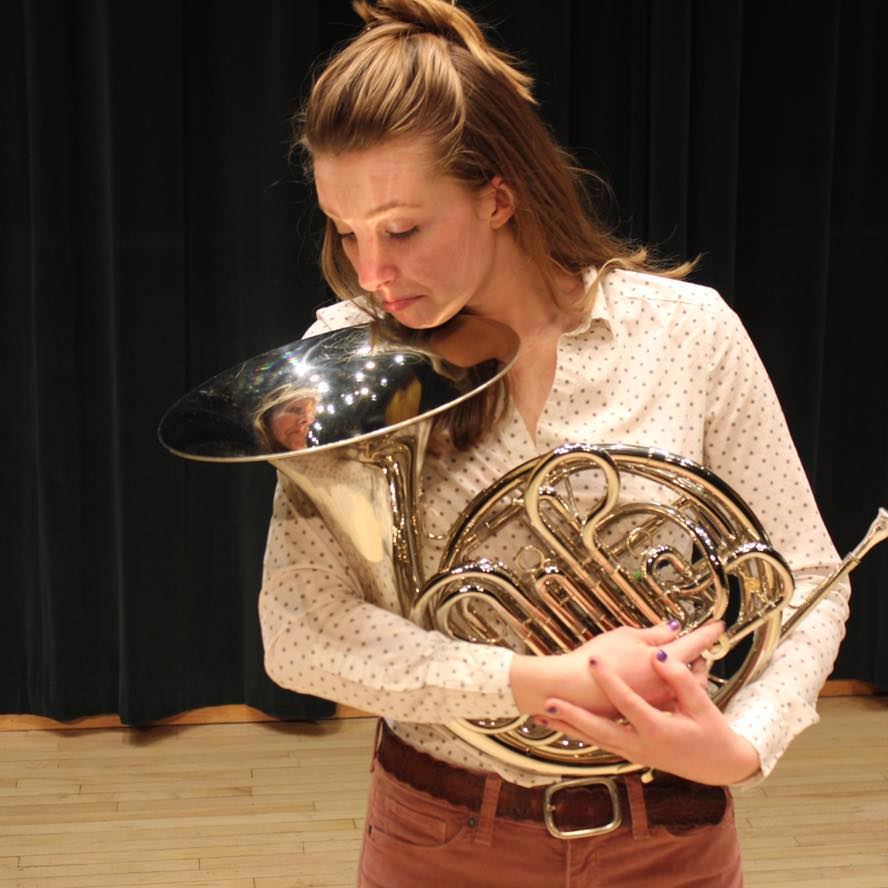 Ms. Anderson with french horn